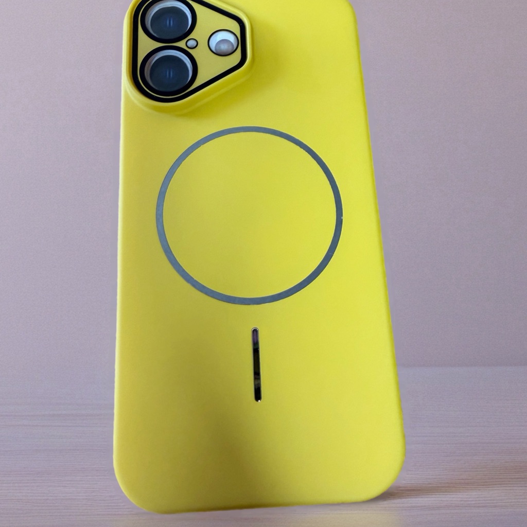 Yellow MagsafeCompatible Iphone Case For Iphone 17